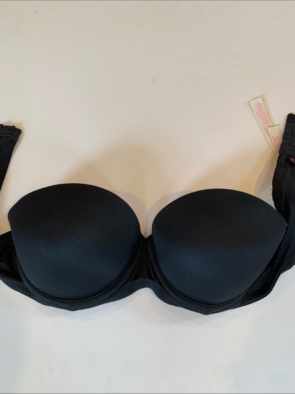 VS PINK Women’s 32A Classic Strapless Black Molded Cup Underwire Push-Up Bra
